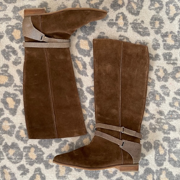 7 For All Mankind suede boots